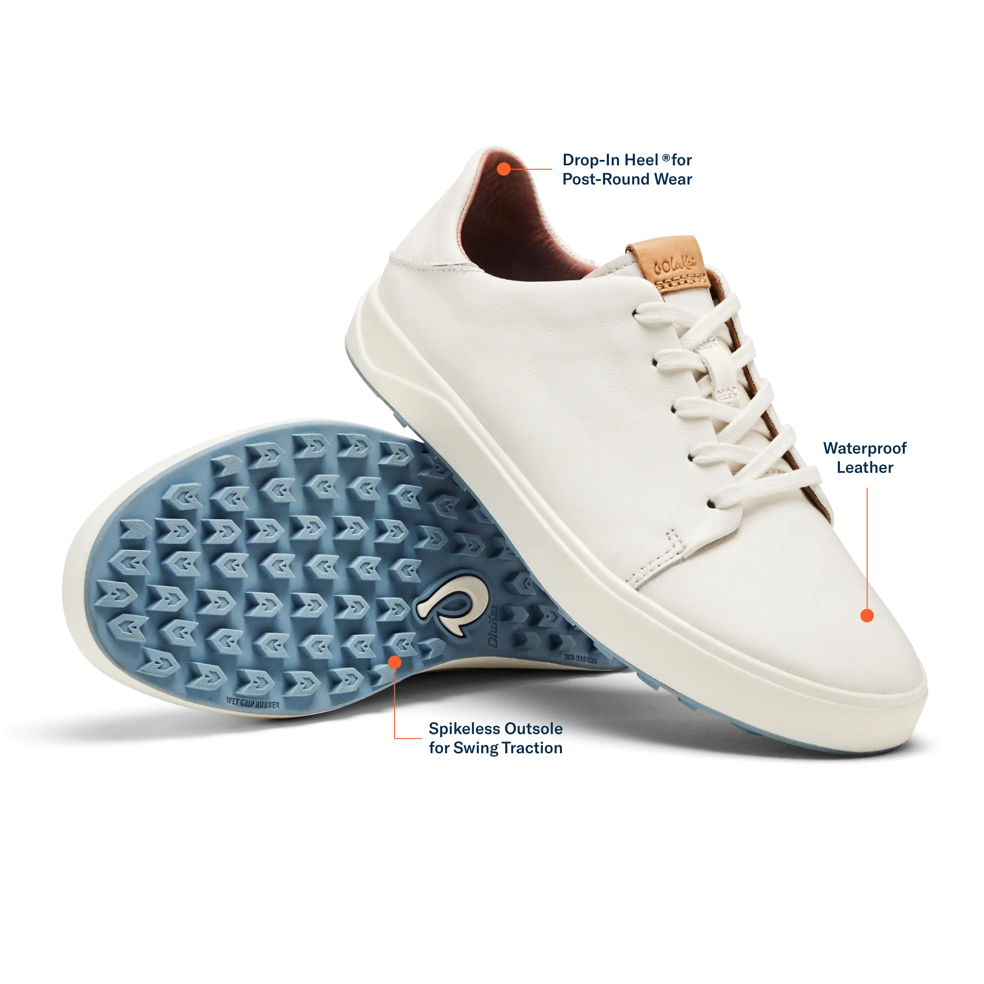 Wailea - White Dry Joy Golf Shoes