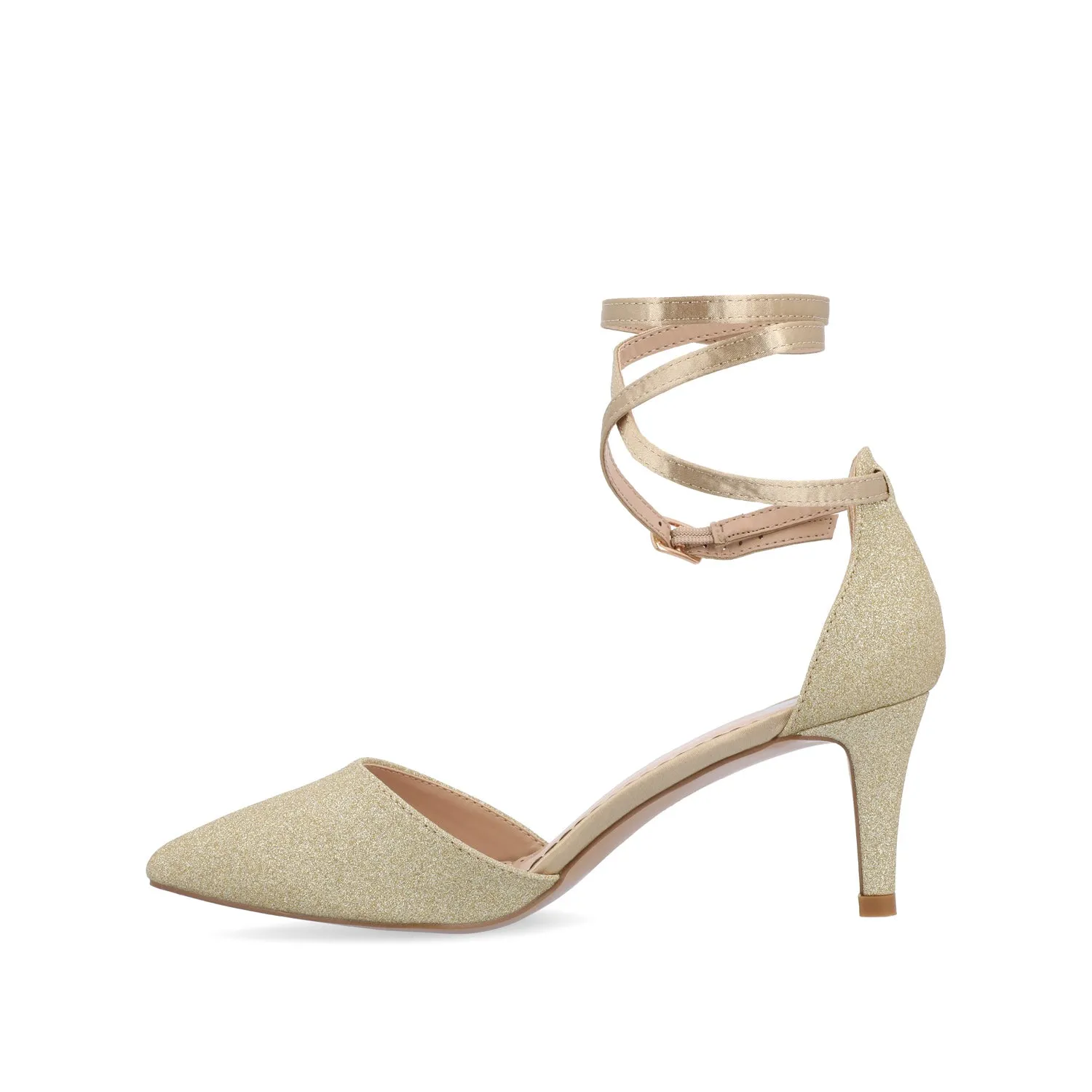 LUELA STILETTO HEELS IN GLITTER Zebra High Heels