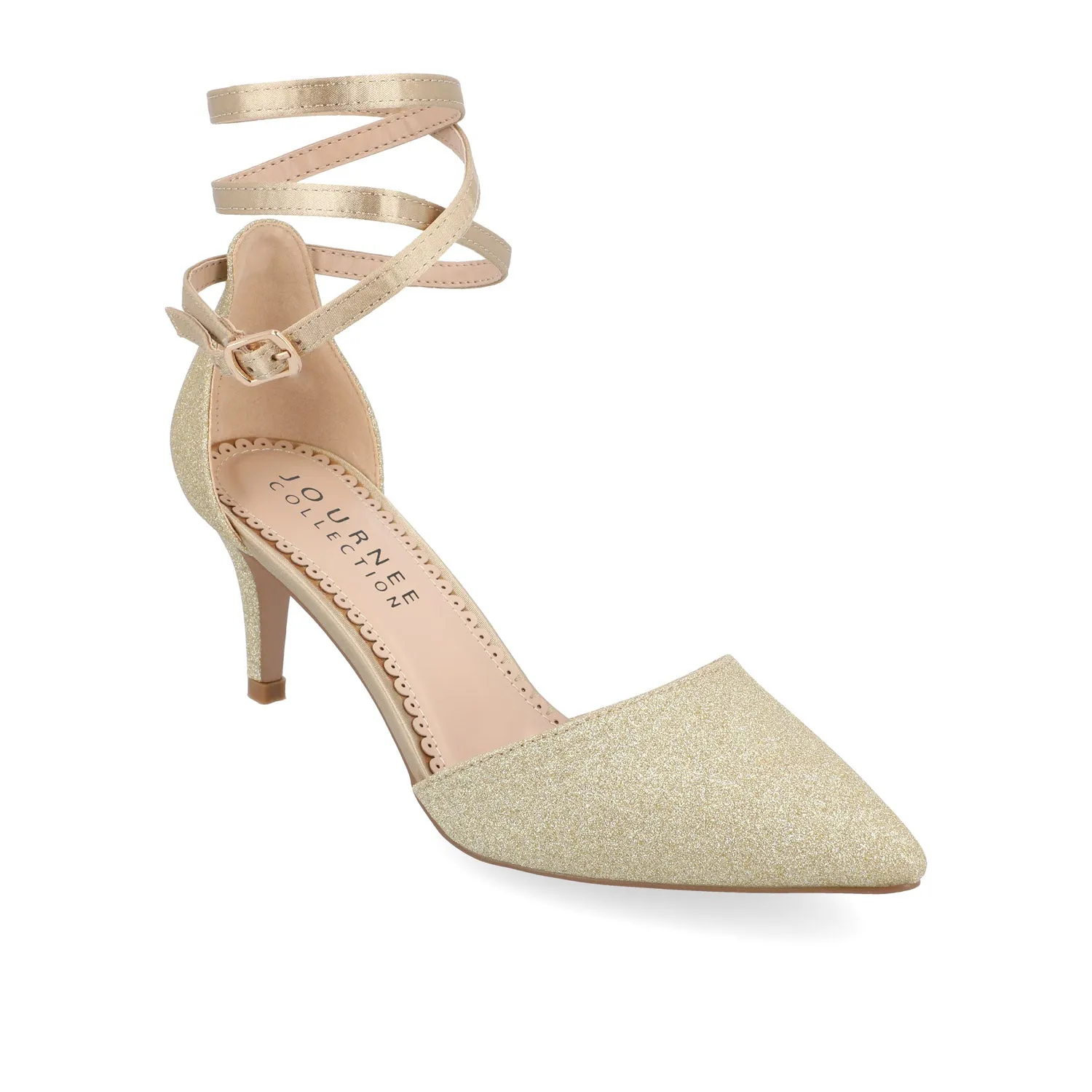 LUELA STILETTO HEELS IN GLITTER High Heel Pointed Shoes