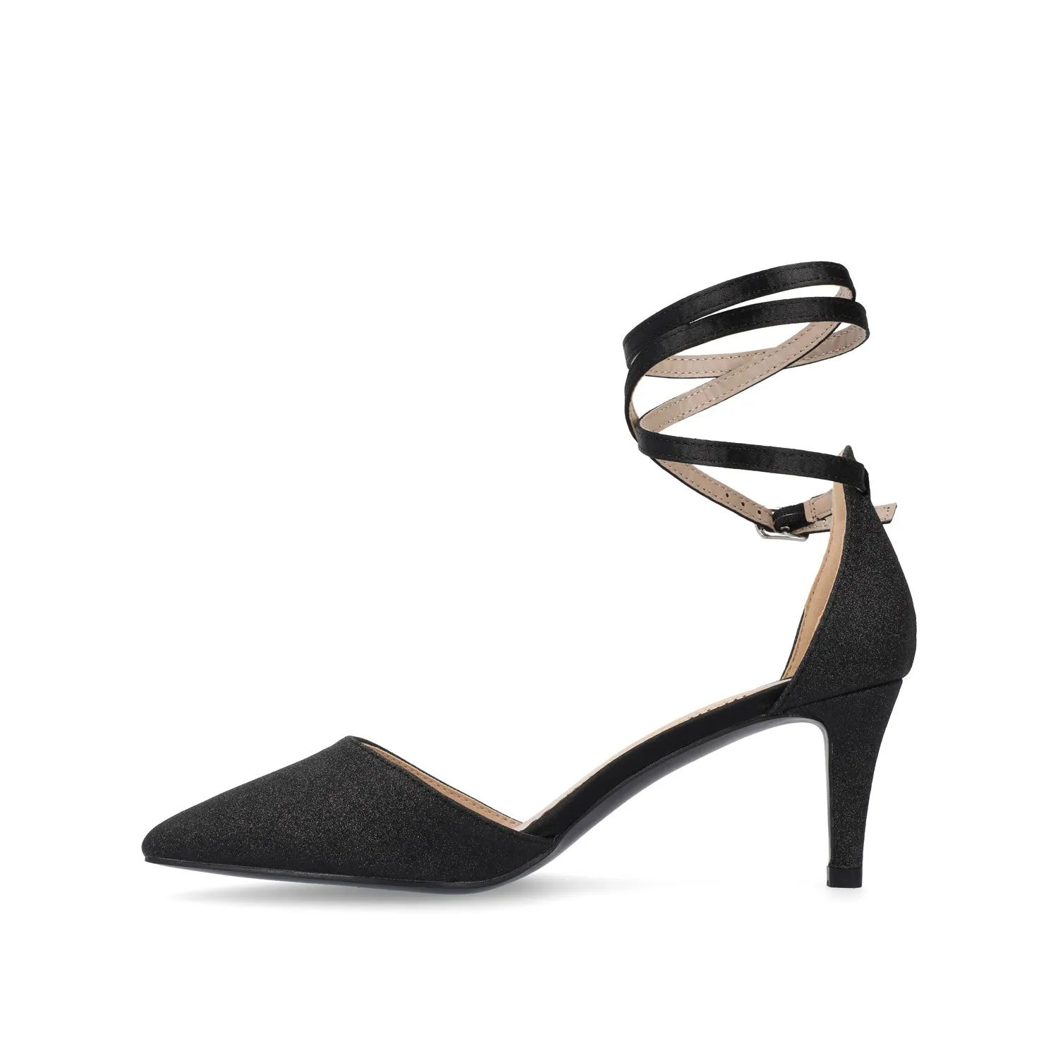 Gladiator Sandals Knee High Heels LUELA STILETTO HEELS IN GLITTER