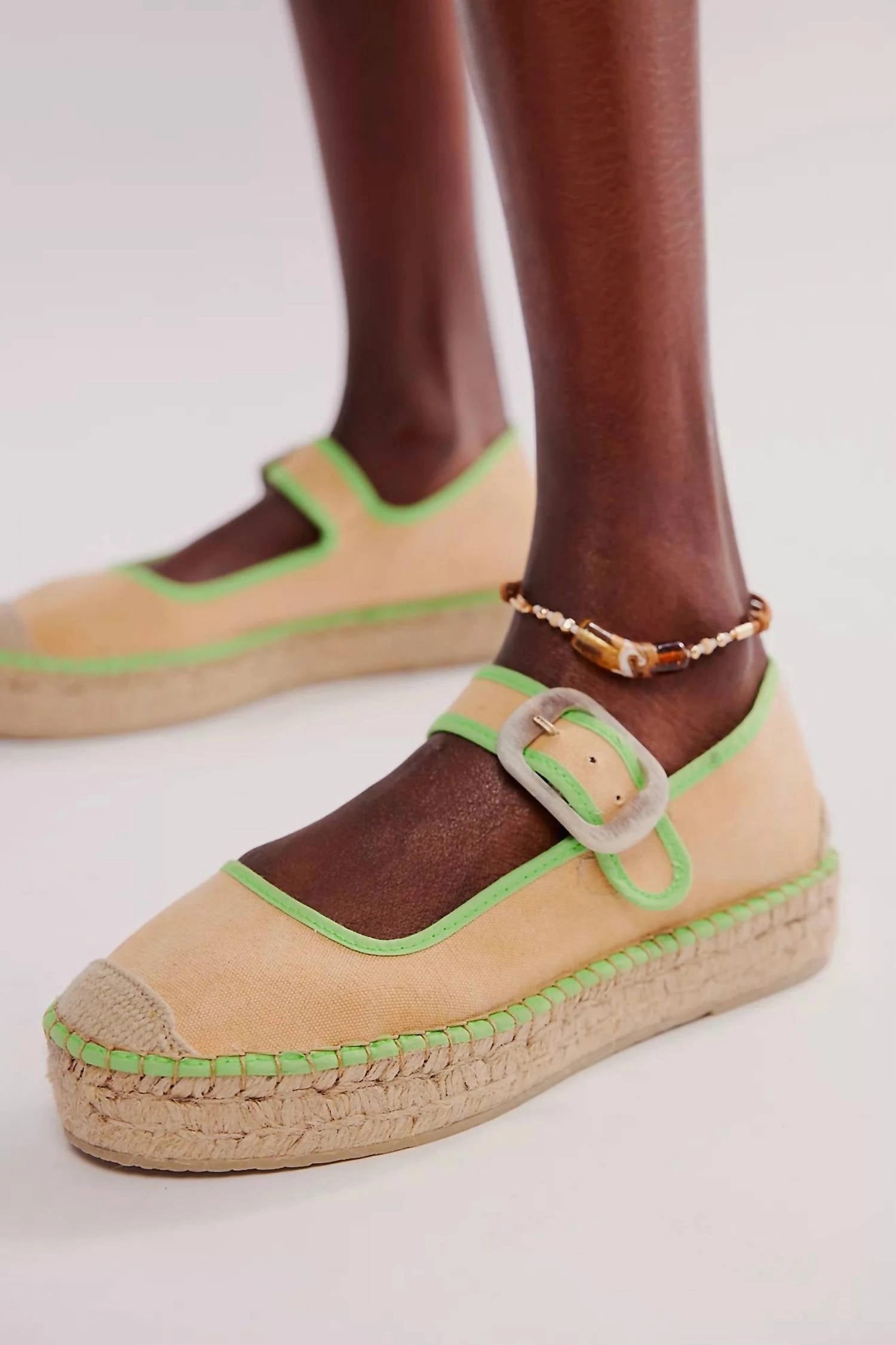 Espadrille Arsene Surfside Mary Jane Espadrilles In Salted Lime