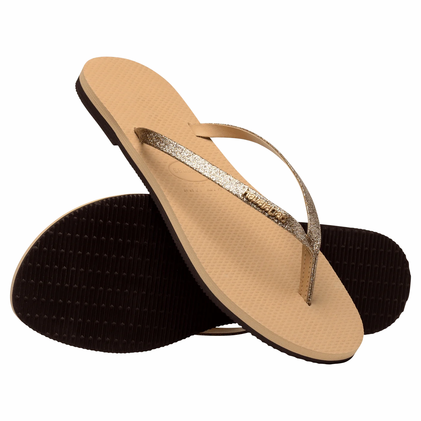 HAVAIANAS YOU GLITTER - GOLDEN Padded Slippers