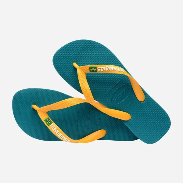 Heavy Duty Slippers HAVAIANAS BRASIL LOGO - VIBE GREEN