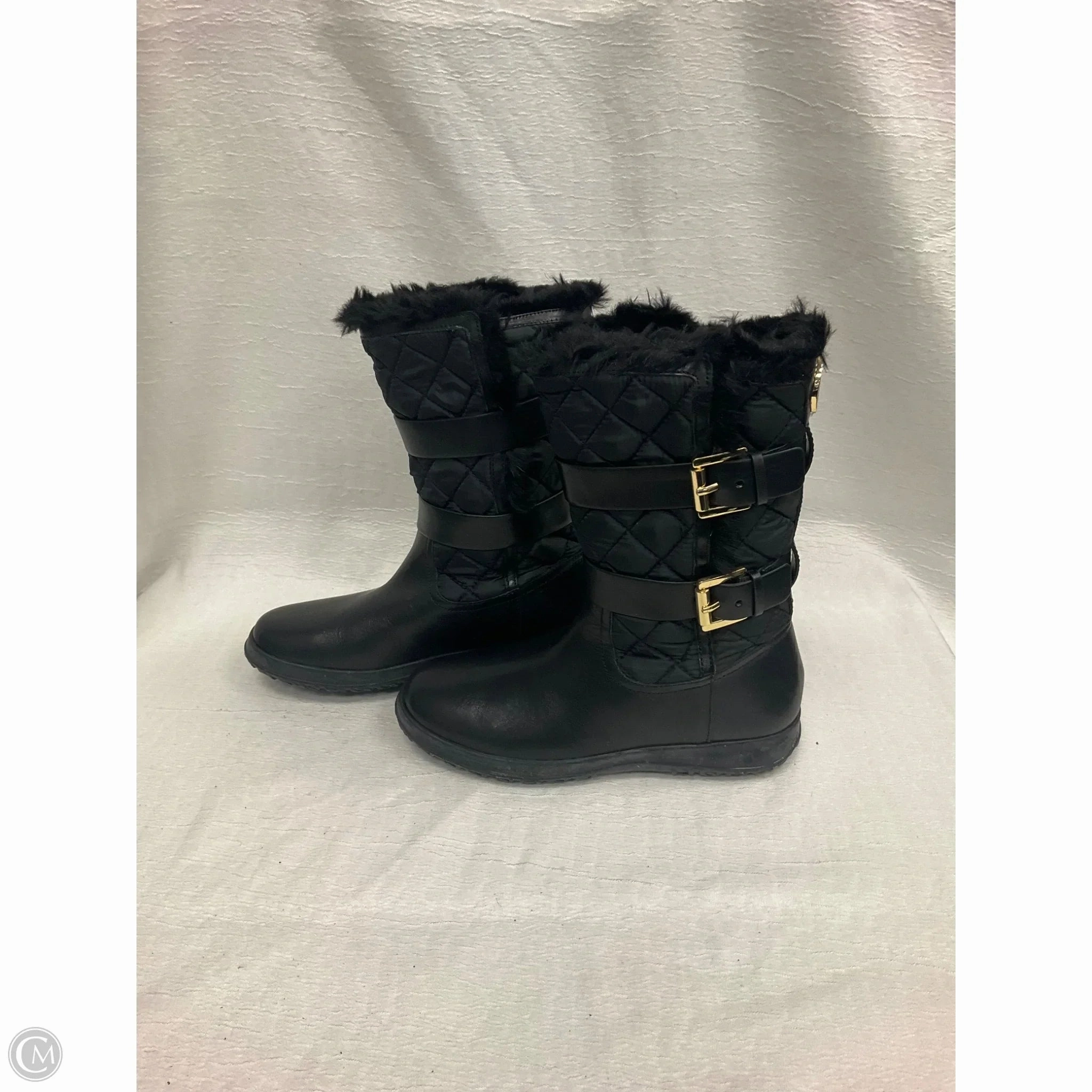 Boots Designer By Michael Kors In Black, Size: 8 Teenage Snow Boots