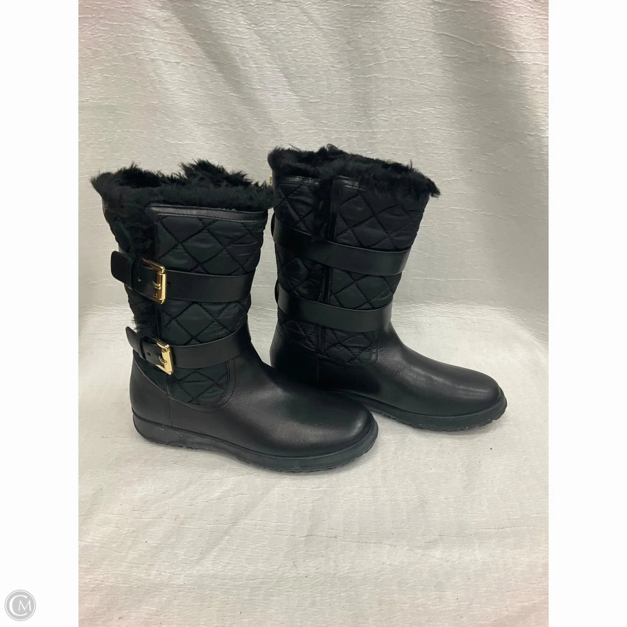 Boots Designer By Michael Kors In Black, Size: 8 Snow Boots Sg