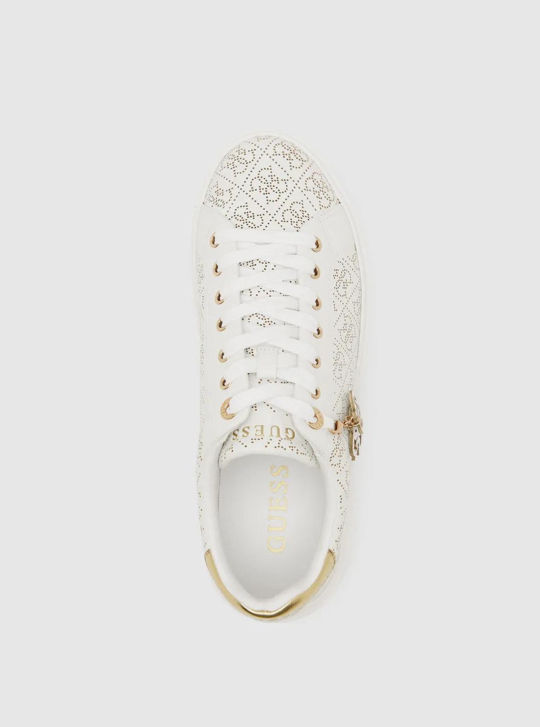 White Denesa Low-Top Platform Sneakers Sperry Boat Sneakers