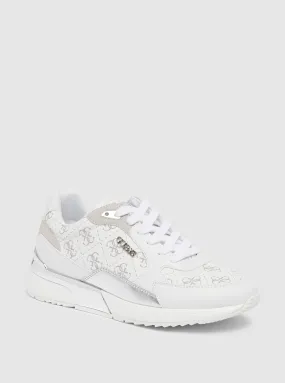 Best Cross Country Sneakers White Silver Moxea Sneakers
