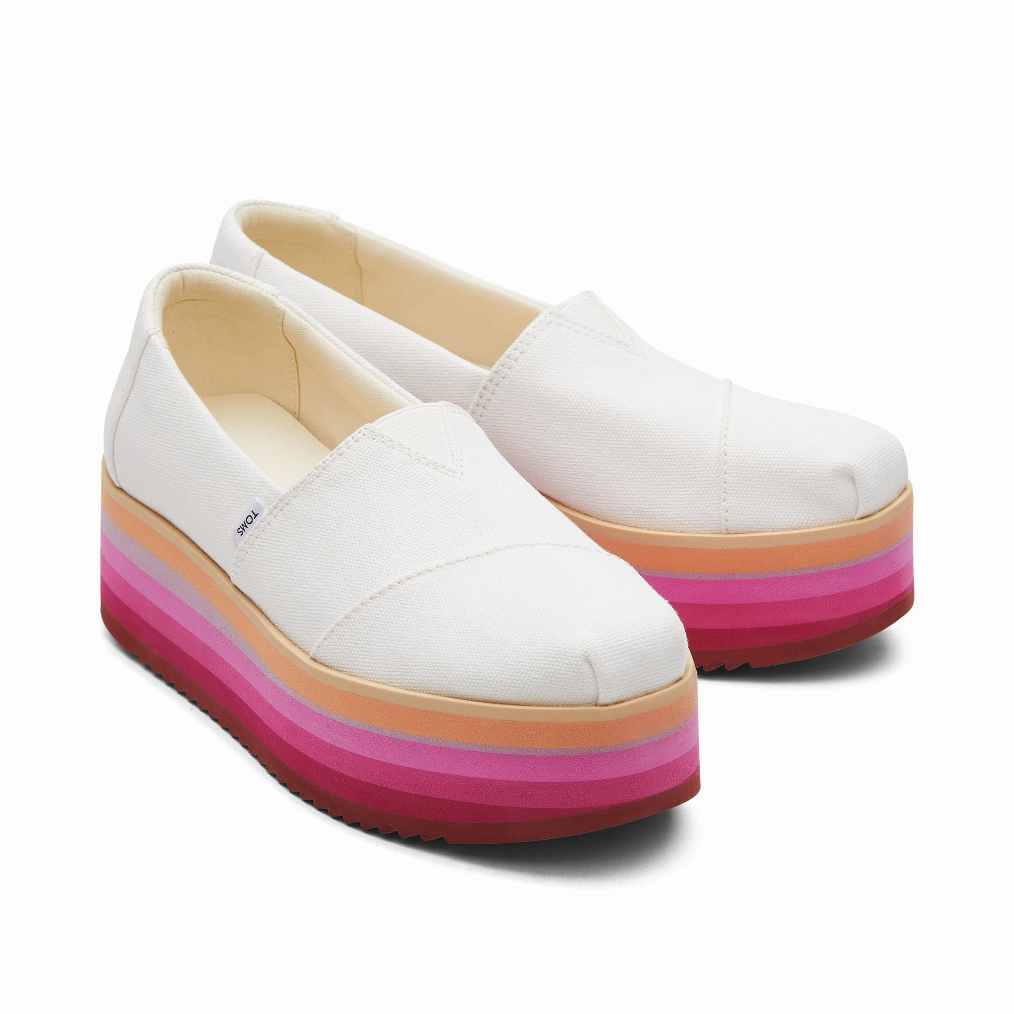 White Canvas Alpargata Platform Espadrille Rianne Espadrille Ankle Strap Sandals