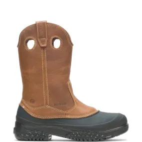 Winter Work Boots Composite Toe Wolverine Men's Swampmonster Waterproof Steel-Toe Wellington Work Boot