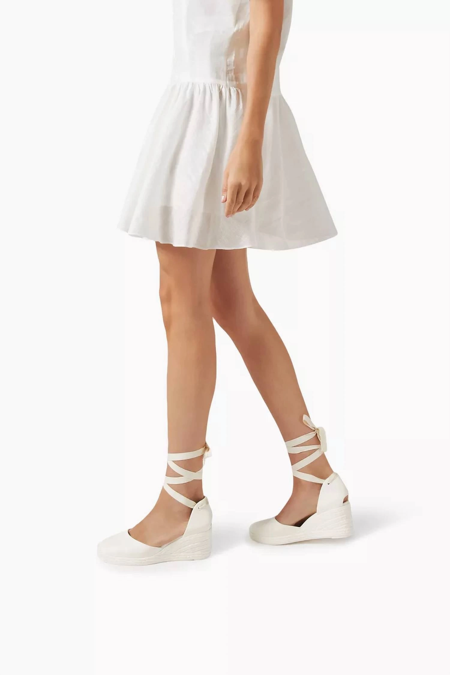 Espadrilles Charlotte Russe Women's Careen Rubber Espadrille In White