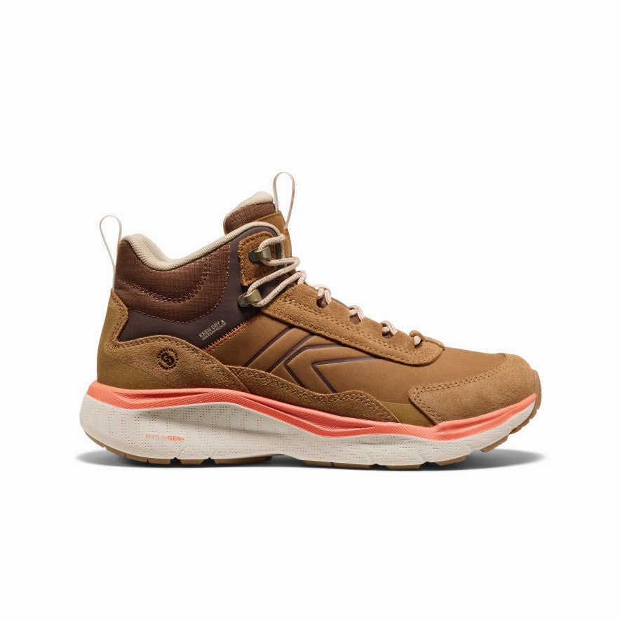 Hiking Boots Bruised Ankle Women's Leiki Waterproof Leather Hiking Boot  |  Chipmunk/Birch