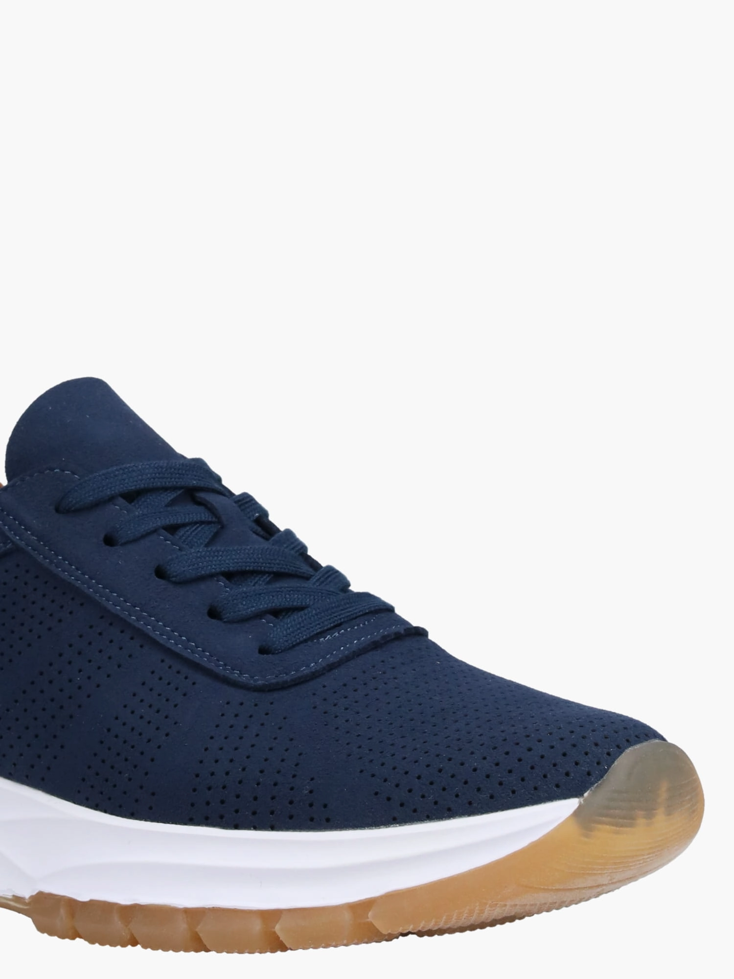 Gold Flat Wedding Shoes Ivan Navy Microfiber