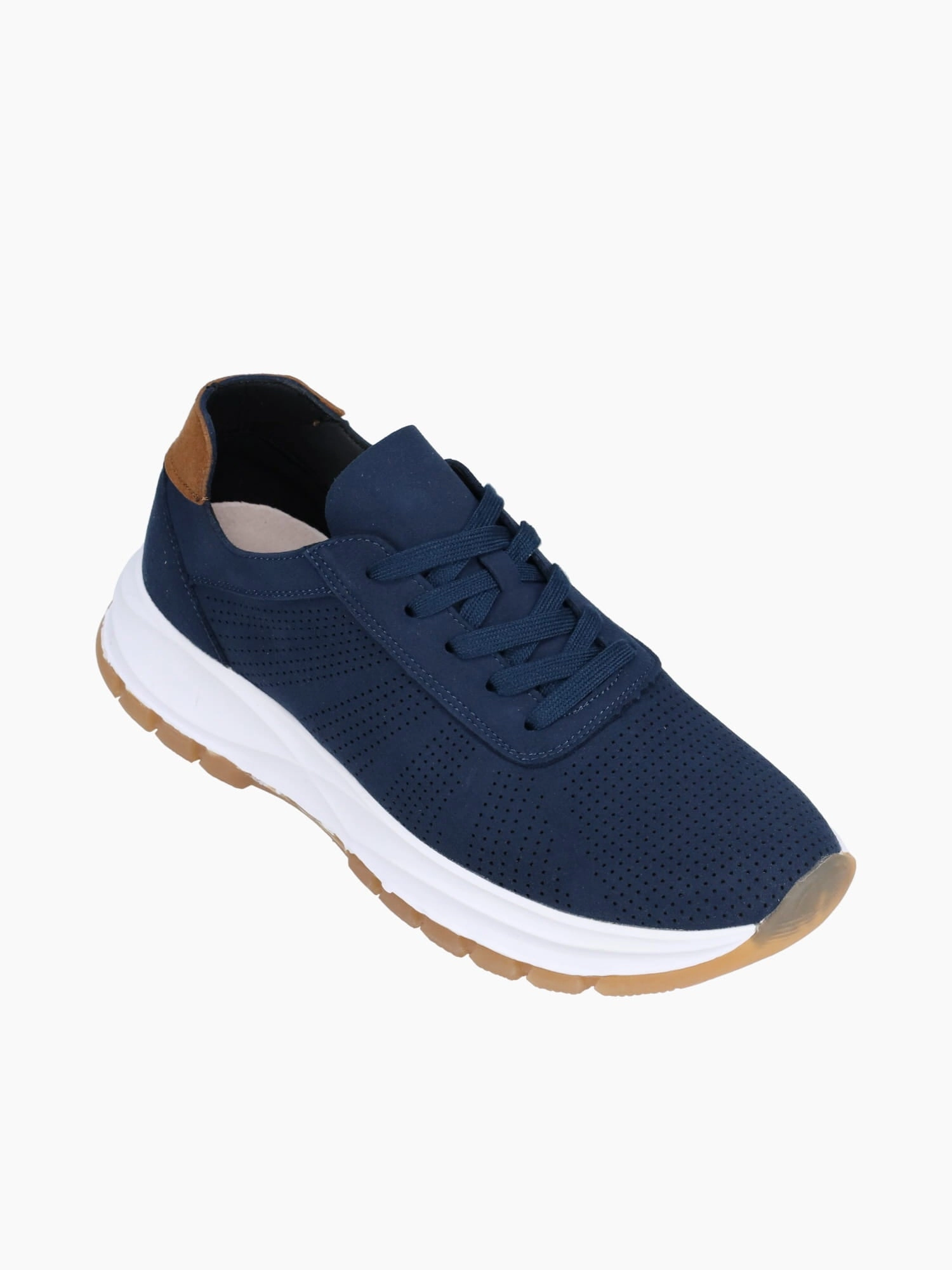 Shoes For Standing All Day Flat Feet Ivan Navy Microfiber