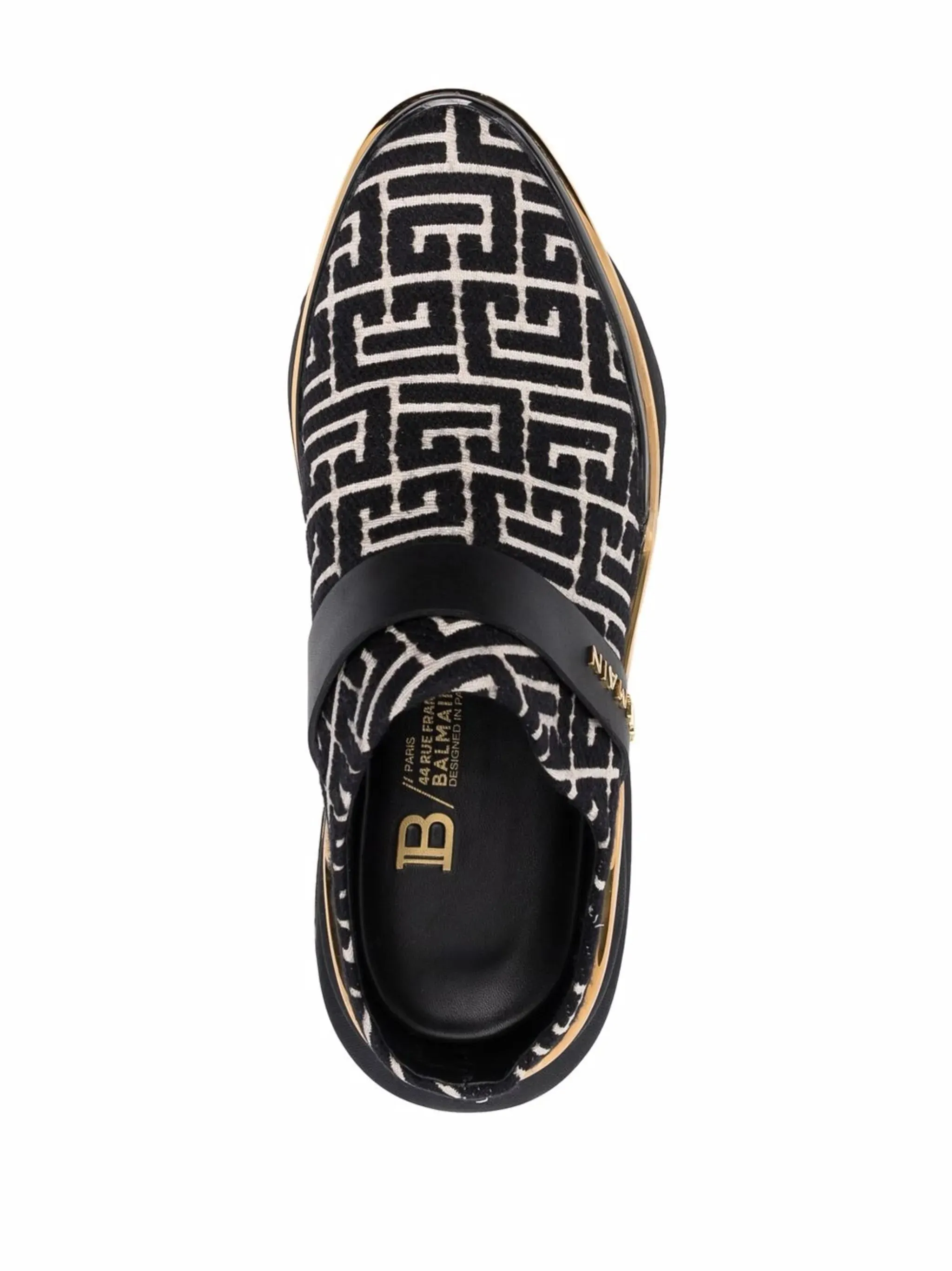 B-Bold monogram-pattern mules Carlos Shoes Mules