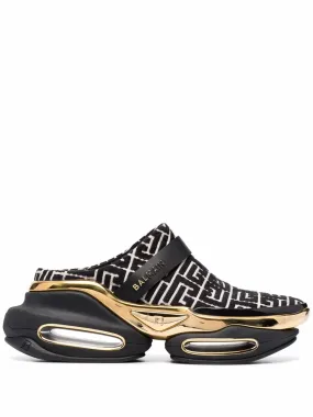 Printed Mules Shoes B-Bold monogram-pattern mules