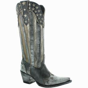 Yippee Ki Yay by Old Gringo Ladies Bloom Stars & Stripes Boots YL470-1 Snow Boots Nylon