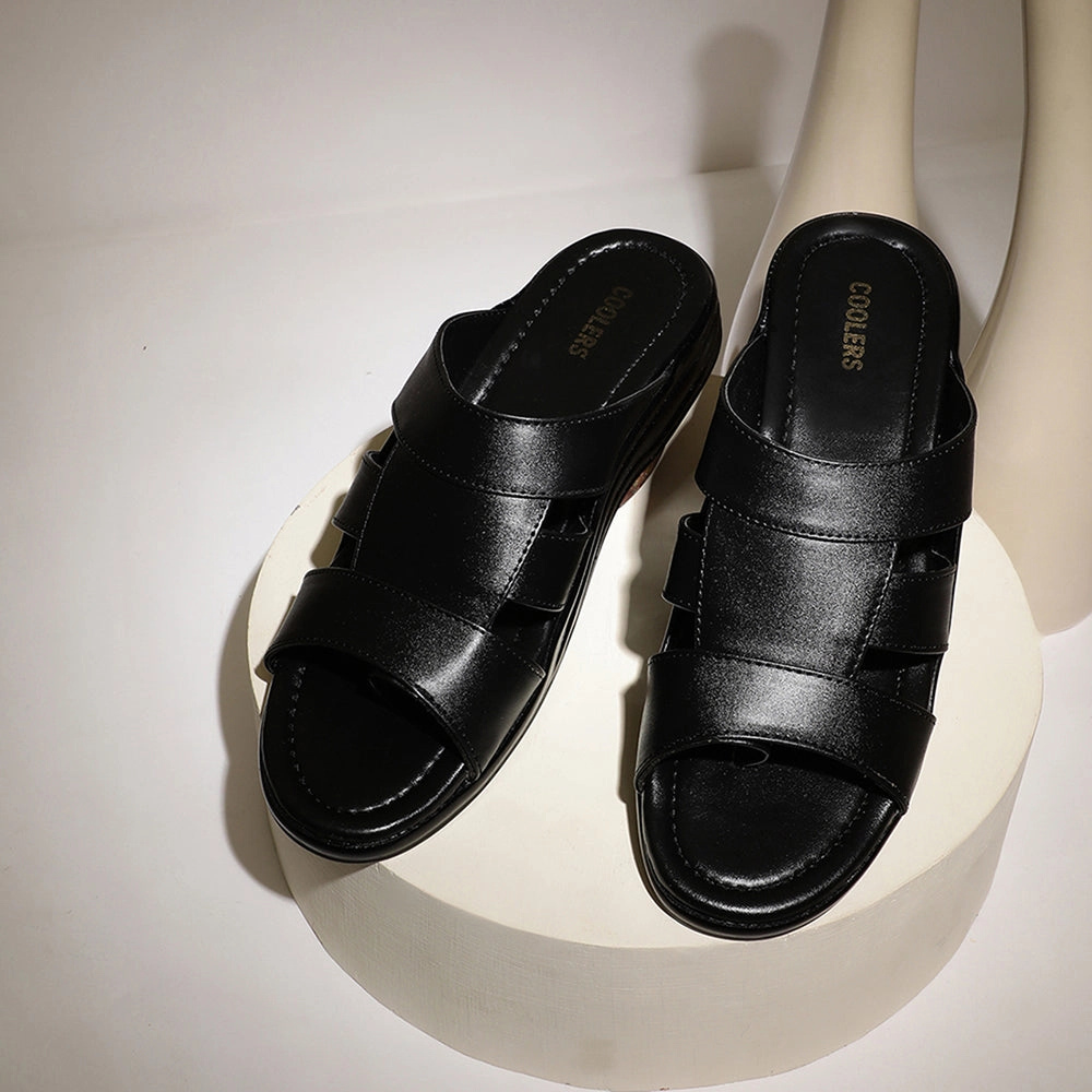 Coolers Casual (Black) Slippers For Men 7123-120 By Liberty Baltimore Slippers