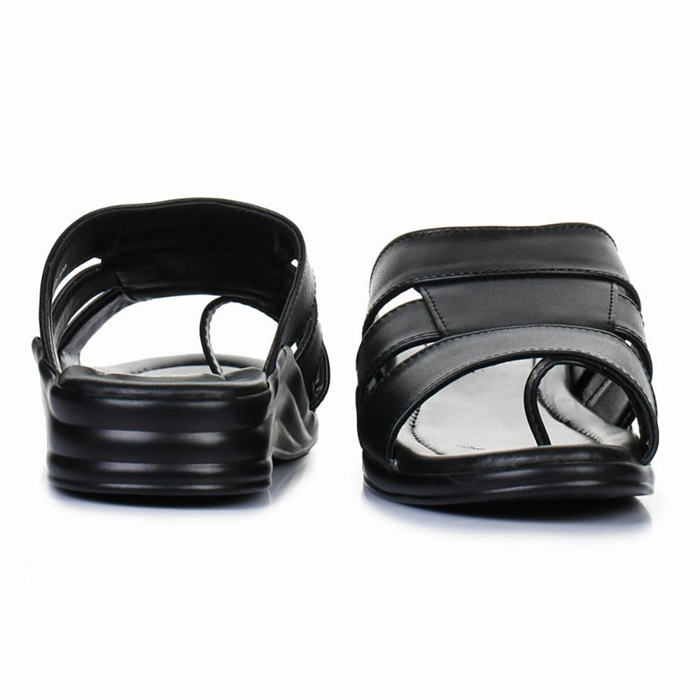 Nuk Slippers Coolers Casual (Black) Slippers For Men 7123-120 By Liberty