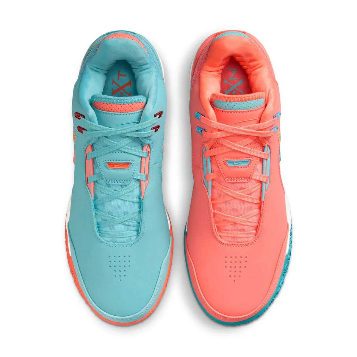 Cancer Basketball Shoes Zoom Lebron Next Gen AMPD EP 'Mineral Blue Light Wild Mango'