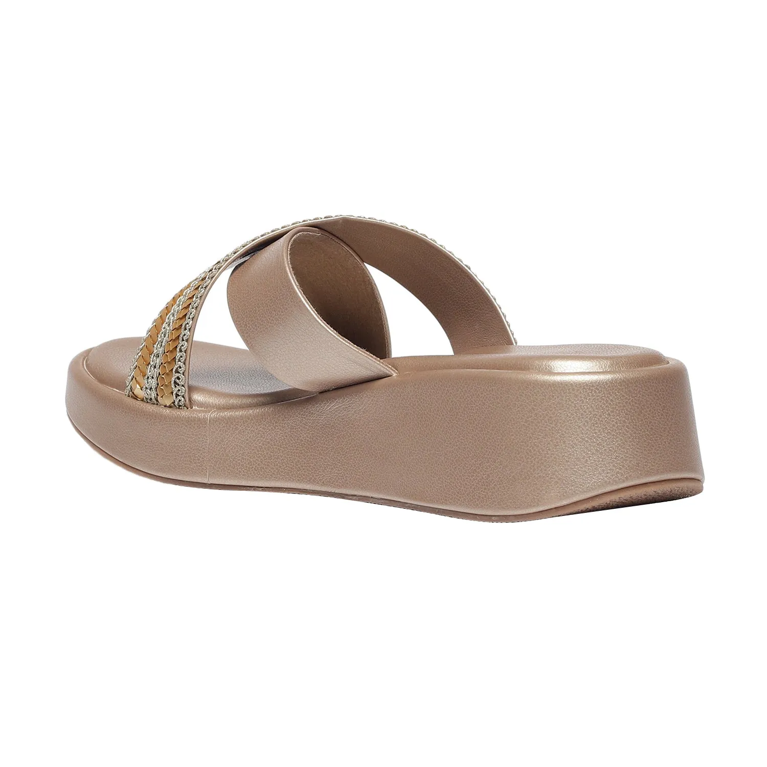 Zyra Gold Wedge Heels Insoles For Heels